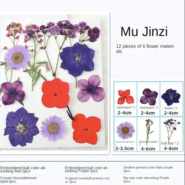 🔥🎉Transparent Dried Flower Bookmarks Kit