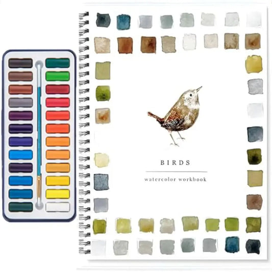 🖼️Beginner-Friendly💕 Watercolor Workbook